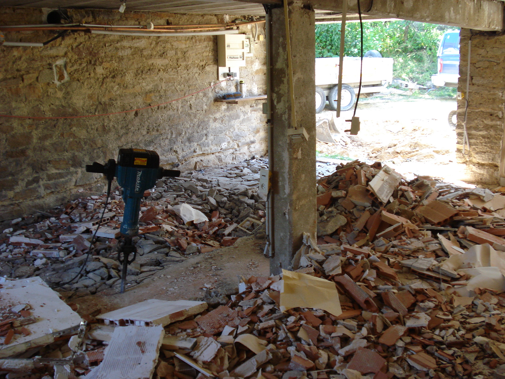 Démolition à Lons-le-Saunier